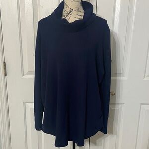 LuLaRoe Navy Blue Knit Top